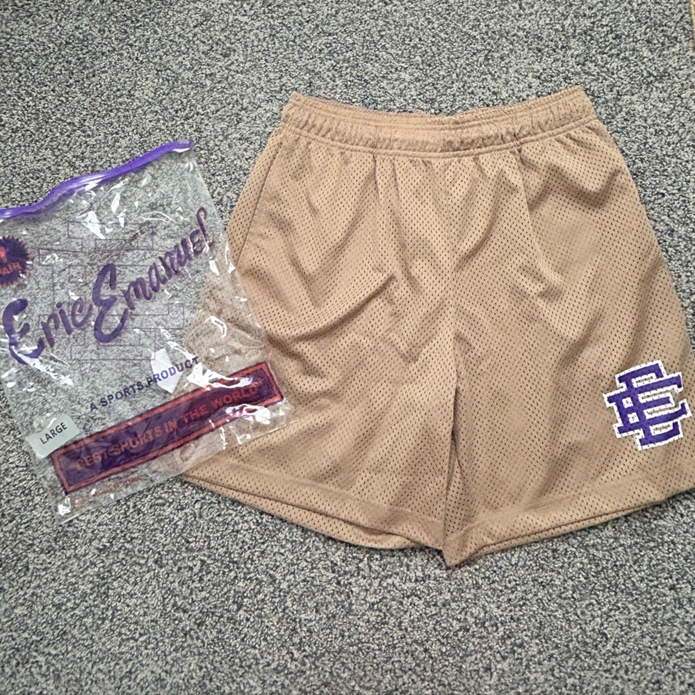Eric Emanuel EE Basic Short, Gold/Purple, size Large